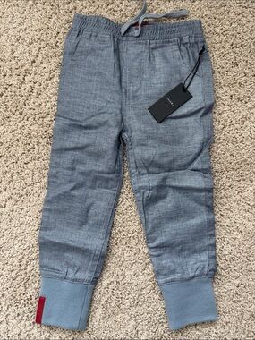 Haus of JR Chambray Blue Kids Jogger Pants